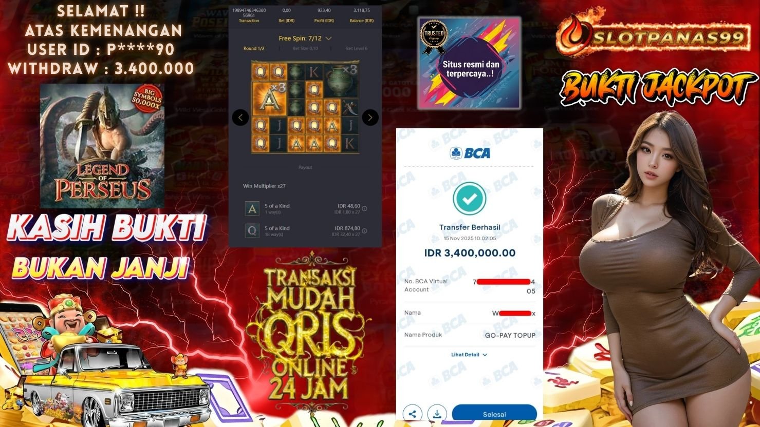SLOTPANAS99 JACKPOT SLOT LEGEND OF PERSEUS